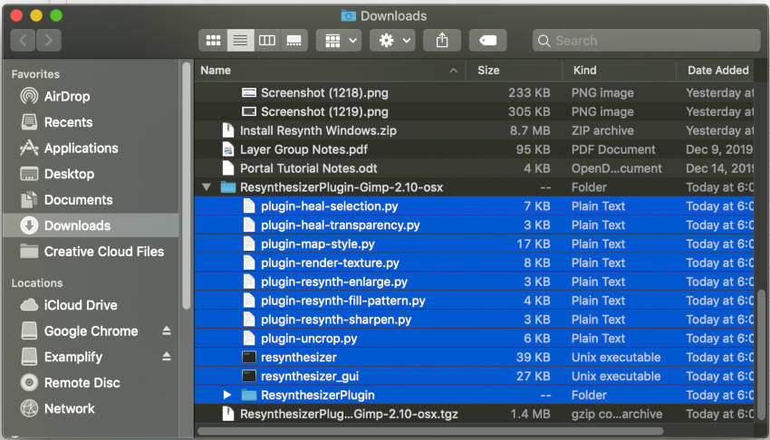 install resynthesizer plugin for gimp 2.8 mac